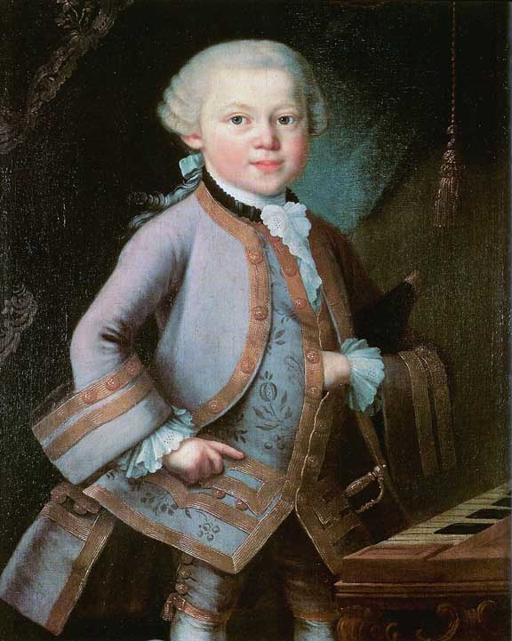 Chân dung của Mozart thời thơ ấu