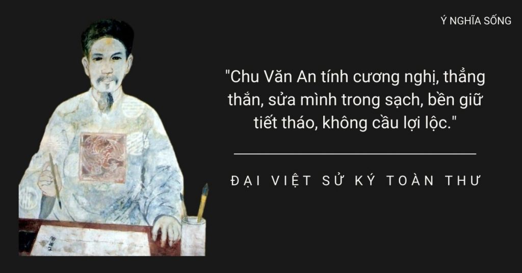 Đại Việt Sử Ký Toàn Thư nói về Chu Văn An.